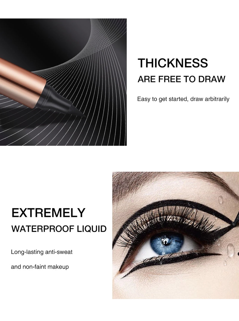 Wing It Like a Pro! ✒️ O.TWO.O Double-Ended Eyeliner Stamp for Flawless Flicks Fast