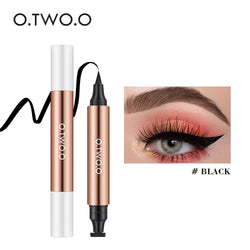 Wing It Like a Pro! ✒️ O.TWO.O Double-Ended Eyeliner Stamp for Flawless Flicks Fast