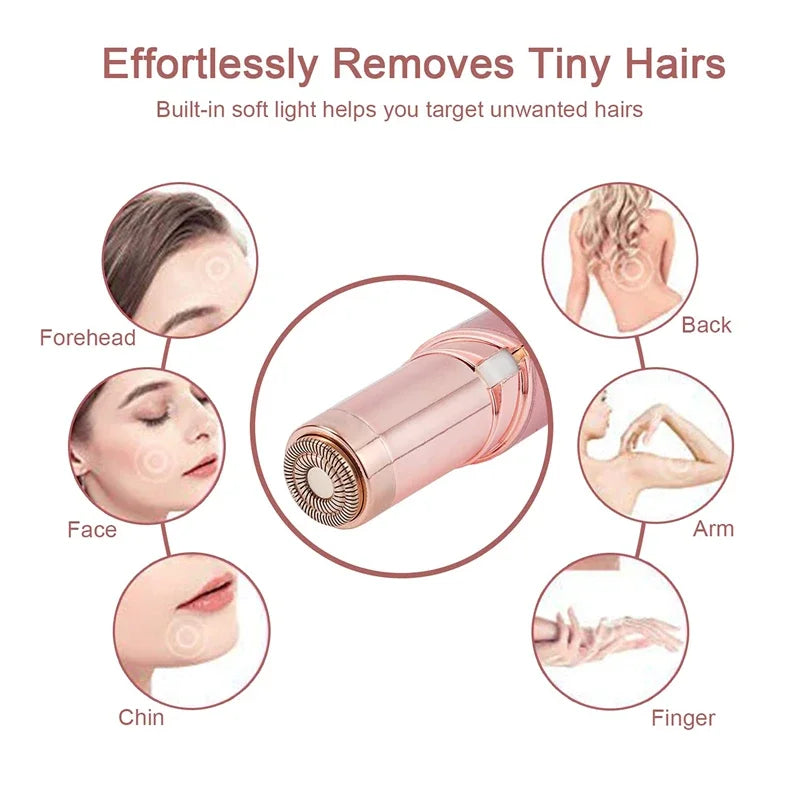 Smooth Moves! 💄 Mini Lipstick Epilator & Shaver for Effortless Hair Removal Anywhere