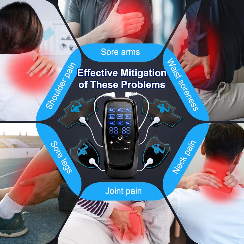EMS Muscle Stimulator for Workout Recovery & Fat Burning – TENS Slimming & Physiotherapy Massage Machine 💪⚡