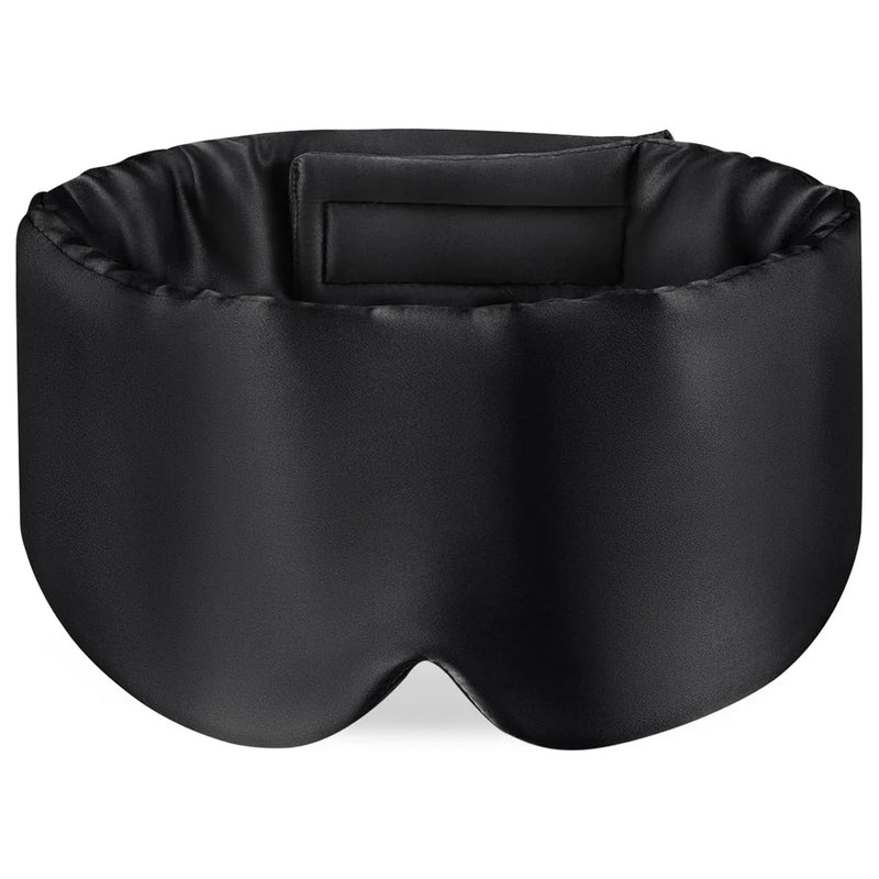 100% Mulberry Silk Sleep Mask – Ultra Soft Light-Blocking Eye Mask for Deep, Restful Sleep & Travel Comfort 😴✨