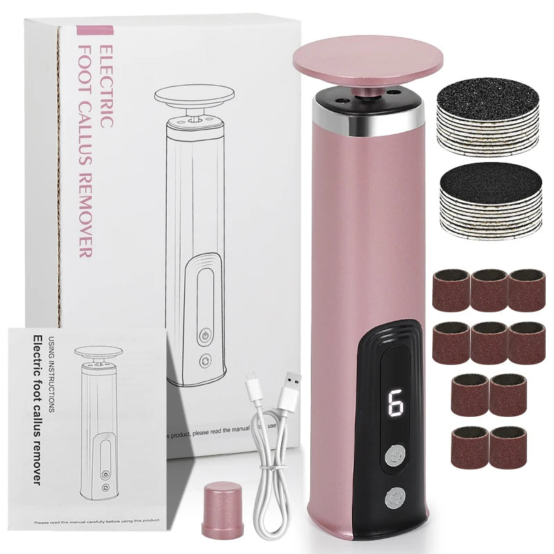 2-in-1 Electric Foot & Hand Care Tool – Callus Remover & Nail Polisher for Smooth, Shiny Feet & Hands 🦶💅✨