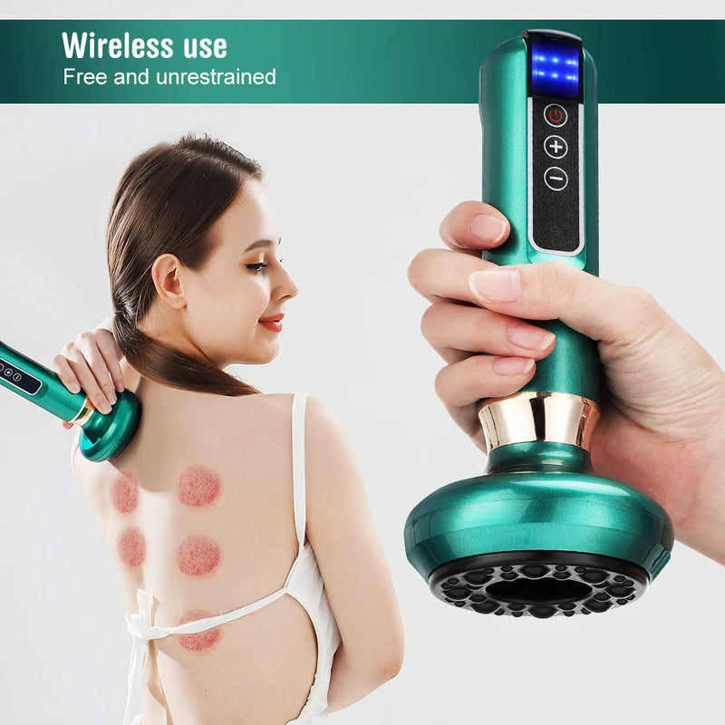 Home Spa Treatment instrument For Muscle Relaxation Tricolor Electric Massager Gua Sha