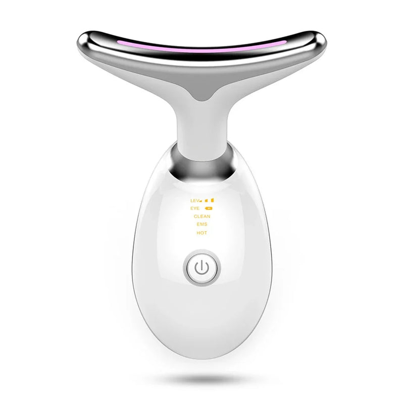 Face Neck Lift Beauty Device EMS Facial Massager LED