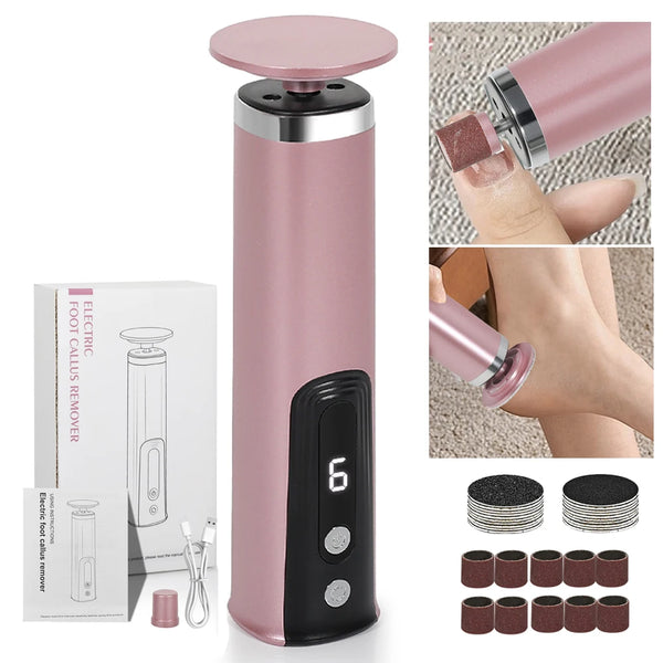 2-in-1 Electric Foot & Hand Care Tool – Callus Remover & Nail Polisher for Smooth, Shiny Feet & Hands 🦶💅✨