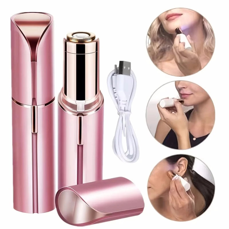 Smooth Moves! 💄 Mini Lipstick Epilator & Shaver for Effortless Hair Removal Anywhere