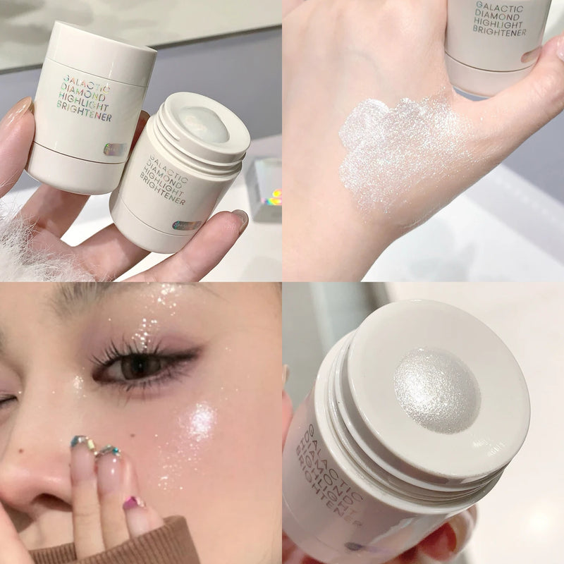Pearlescent Diamond Liquid Highlighter – Intense Full-Body Glow, Long-Lasting Brightening Shimmer ✨