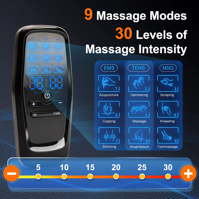 EMS Muscle Stimulator for Workout Recovery & Fat Burning – TENS Slimming & Physiotherapy Massage Machine 💪⚡