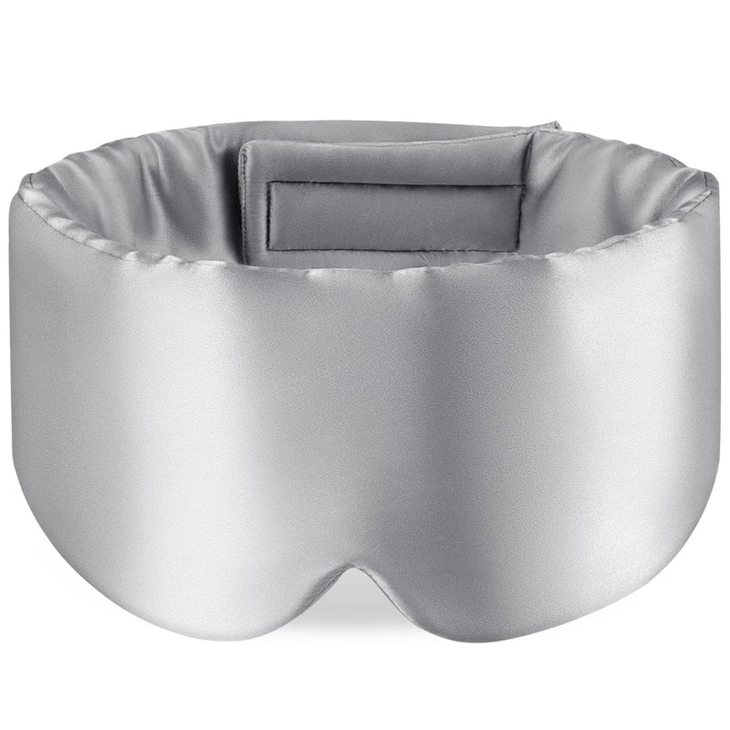 100% Mulberry Silk Sleep Mask – Ultra Soft Light-Blocking Eye Mask for Deep, Restful Sleep & Travel Comfort 😴✨