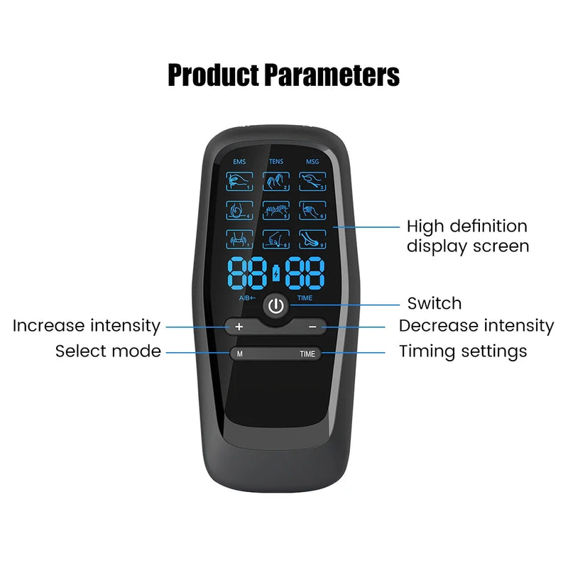EMS Muscle Stimulator for Workout Recovery & Fat Burning – TENS Slimming & Physiotherapy Massage Machine 💪⚡