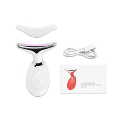 Face Neck Lift Beauty Device EMS Facial Massager LED