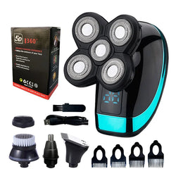 Cosinion 5-in-1 Electric Shaver for Men – Waterproof Beard & Hair Trimmer, Nose & Ear Grooming Kit, Fast-Charging Wet/Dry Razor ⚡🧔‍♂️