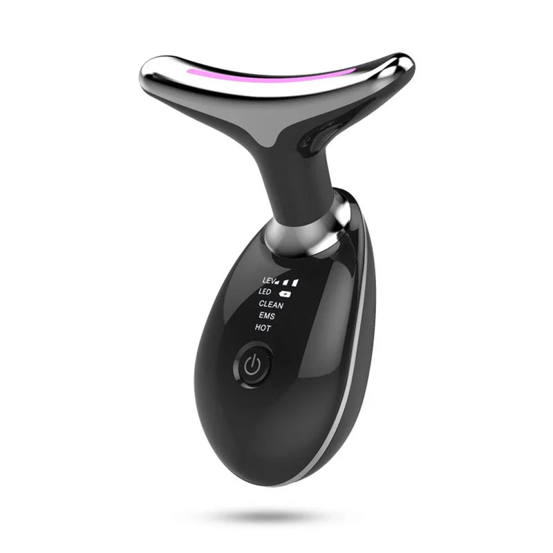 Face Neck Lift Beauty Device EMS Facial Massager LED